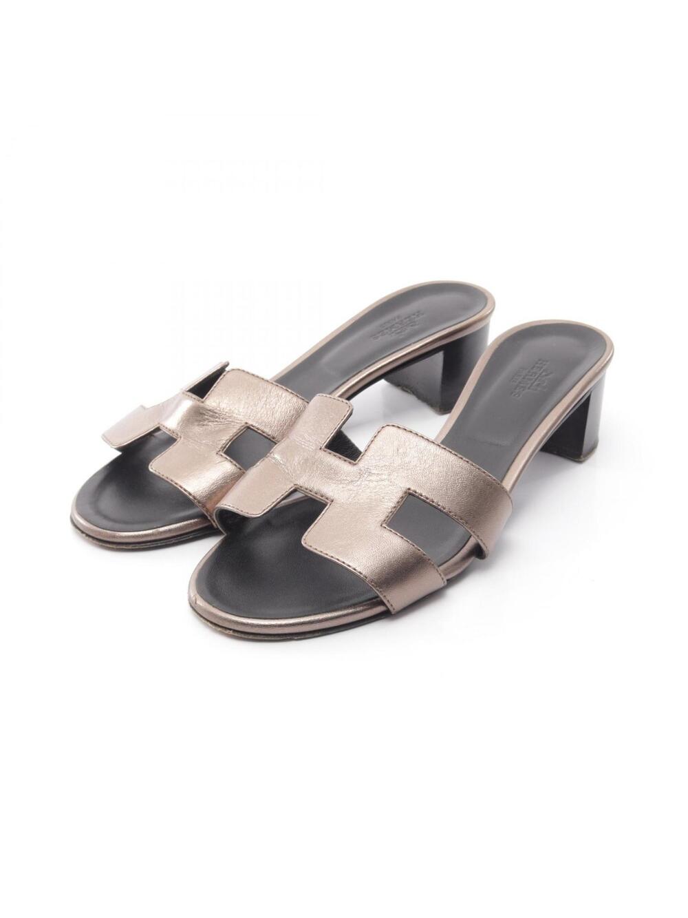 Hermes Oasis Mule Heels Shoes #36 #374348H68B